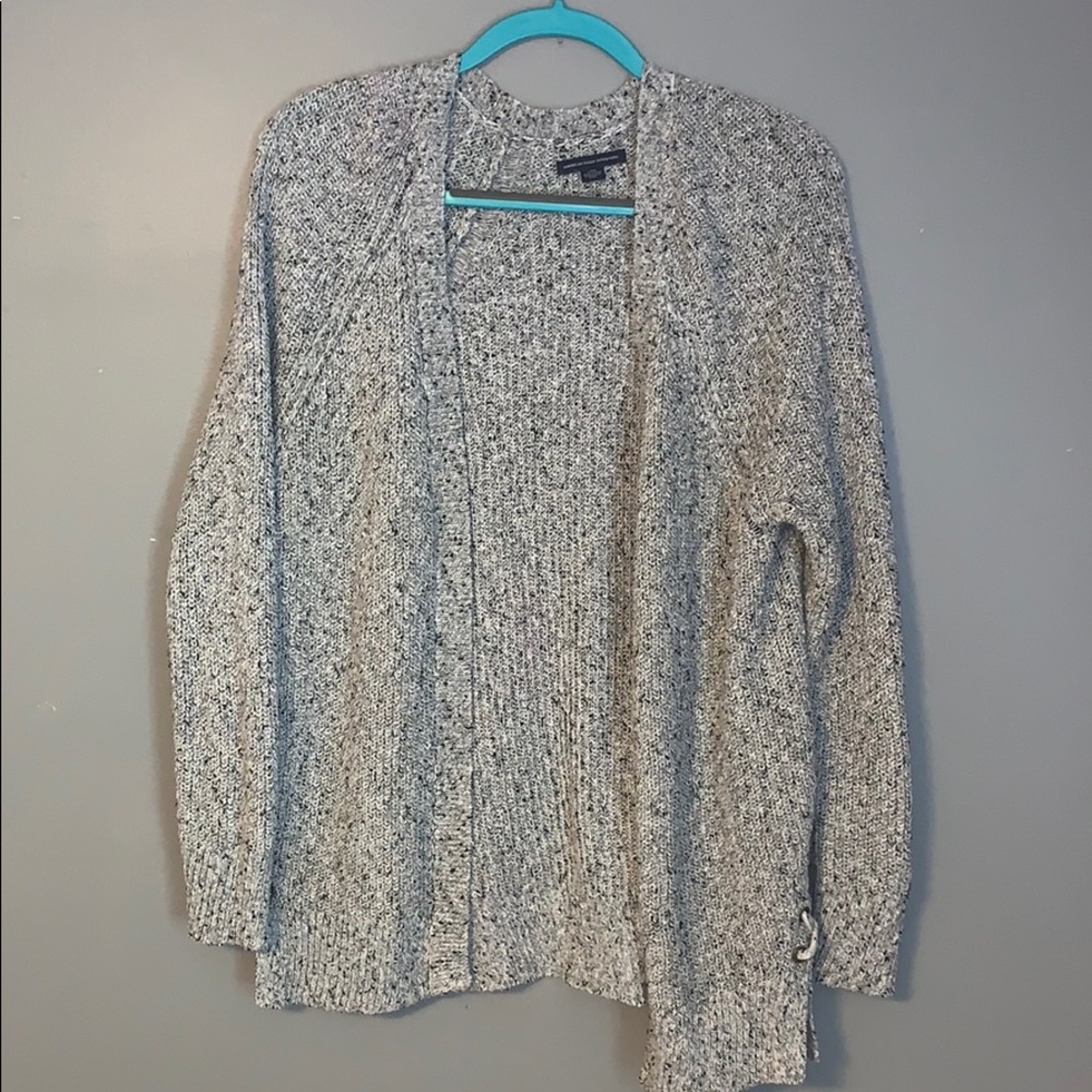 American Eagle grey and black cardigan
